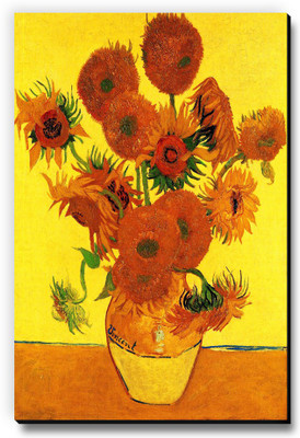 Seven Rays Vase with Fifteen Sunflowers by Vincent Van Gogh Fridge Magnet Pack of 1 Multicolor Seven Rays Magnets