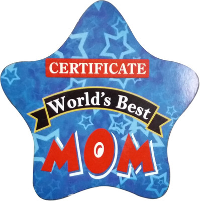 

Fabionic Certificate World's Best Mom Fridge Magnet Pack of 1