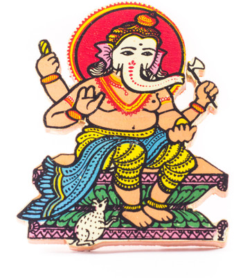 

Utkalamrita Ganesha Fridge Magnet Fridge Magnet Pack of 1(Multicolor)
