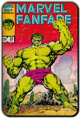 

Marvel Hulk fanfare pack of 1 (Officially Licensed) Fridge Magnet Pack of 1(Multicolor)