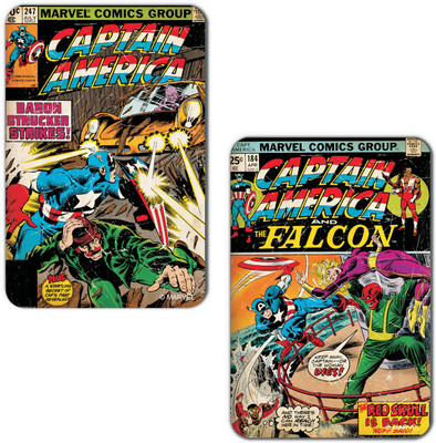 

Marvel Captain America-falcon (Officially Licensed) Fridge Magnet Pack of 2(Multicolor)