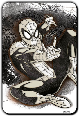 

Marvel Spider-man black (Officially Licensed) Fridge Magnet Pack of 1(Multicolor)