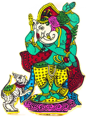 

Utkalamrita Ganesha Fridge Magnet Fridge Magnet Pack of 1(Multicolor)