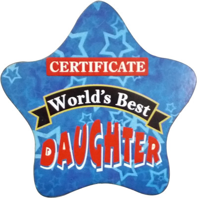 

Fabionic Certificate World's Best Daughter Fridge Magnet Pack of 1