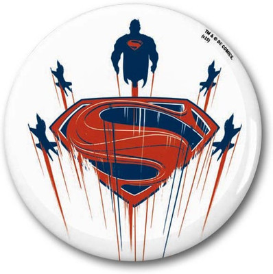 

Warner Bros. Superman With Logo Fridge Magnet Pack of 1(Multicolor)