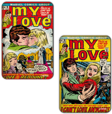 

Marvel Love- Comics (Officially Licensed) Fridge Magnet Pack of 2(Multicolor)
