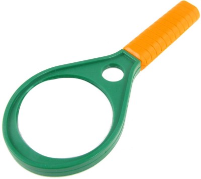 StealODeal Double Lens Magnifier 65mm 4X::6X Magnifying Glass(Orange, Green)