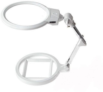 

Star Magic Foldable Cum Desktop 2X 6X Magnifying Glass(White)