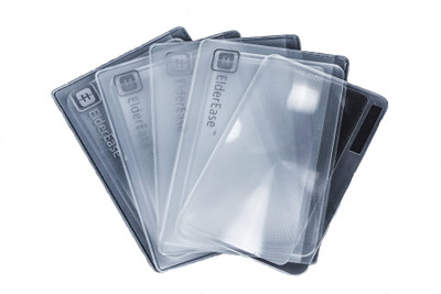 

ElderEase Fresnel Lens 3 Credit Card Sized Magnifier (Pack of 5)(Transparent)