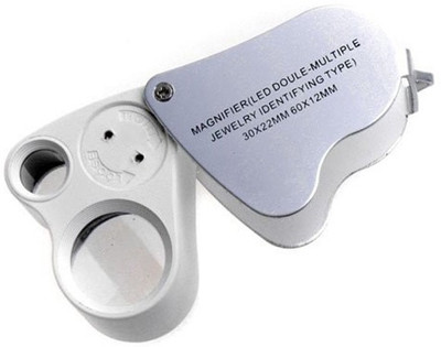 Star Magic Dual Loupe 30X60X Magnifying Glass(White)