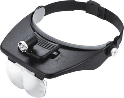 SJ Head 2led Jewelry Magnifying Glass 1.2x 1.8x 2.5x 3.5x Magnifier(Multicolor)