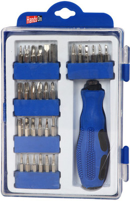 

HANDSON 31 PIECE MEGENETIC ELECTROC SCREWDRIVER SET SCREWDRIVER SET Metal(Blue)