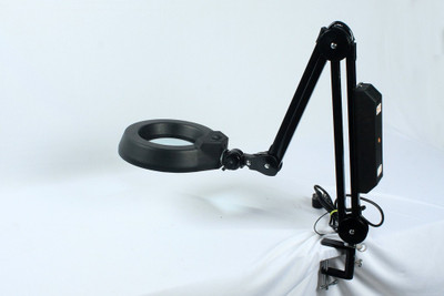 

LENSEL FLEXIBLE ARM ILLUMINATED MAGNIFIER ESD SAFE VERSION SEMI DELUXE MODEL INCLUDING CLAMPING TYPE BASE 1.75X DESK TOP ILLUMINATED INSPECTION MAGNIFIER(Black)