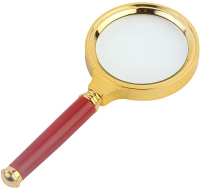 7Trees Retro Look 3X Magnifier Magnifying Glass, 3X / 70mm(Gold, Maroon)