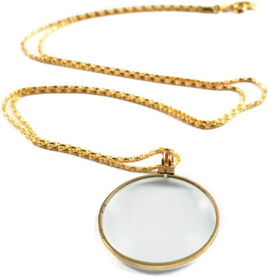 Star Magic Pendant With Chain 4X Magnifying Glass(GOLD)