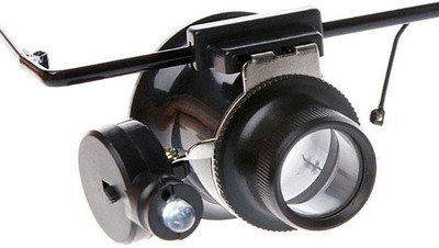 JM LED 5X Magnifying Glass(Black)