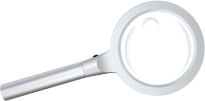 Star Magic Aluminium Body 2.5X 5X Magnifying Glass(Silver)
