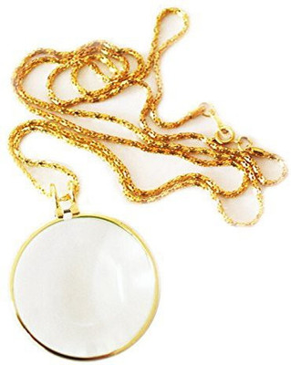 Star Magic Pendant With Chain 5X Magnifying Glass(Gold)