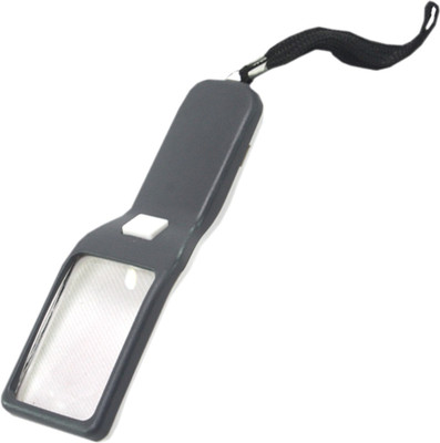JM LED UV Money Currency Checker 5X Magnifying Glass(Black)