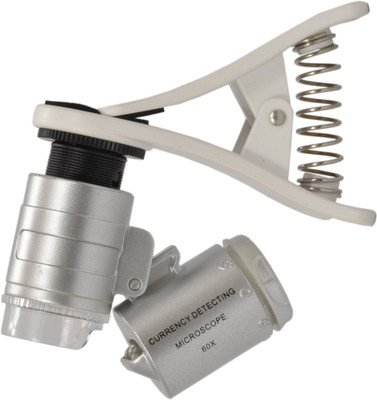 

HRH universal clip type 60X led cellphone lens(Silver)