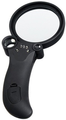 Star Magic 65MM 2.5X25X55X Magnifying Glass(Black)