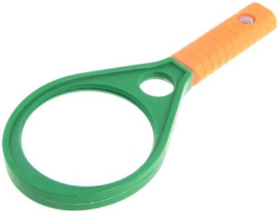 Gcpc Double Lens Magnifier 4x Magnifing Glass(Green, Orange)