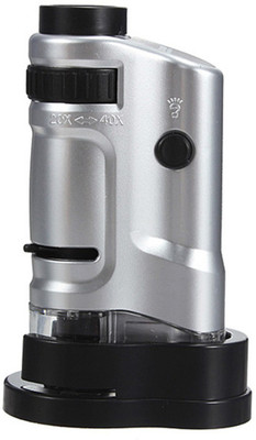 JM 20X - 40X LED Pocket Illuminated 20X-40X Magnifier(Multicolor)