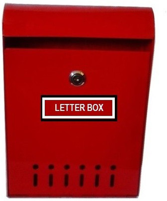 

Neat Godrej Steel Modern Wall Mounted Mailbox(Red)