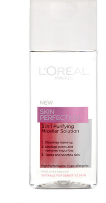 

L'Oreal Paris Skin Perfection 3 in 1 Purifying Micellar Solution Makeup Remover(200 ml)