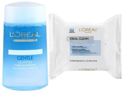 

L'Oreal Paris Gentle Lip And Eye Make-Up Remover + Ideal Clean Makeup Remover(125 ml)