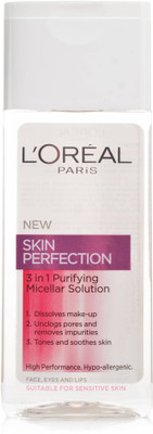 

L'Oreal Paris Skin Perfection 3 in 1 Purifying Micellar Makeup Remover(199 ml)