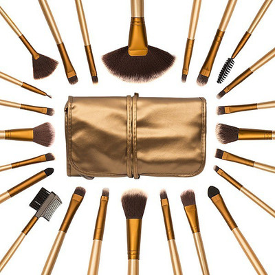 

Allin Exporters Makeup Brush Organizer(Gold)