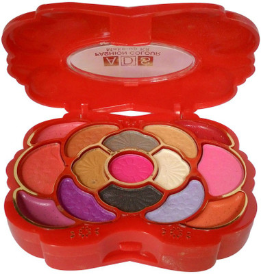 

ADS ADS-8Eyeshadow::3Blusher::1CompactPowder::4LipColor::1Puff::1Mirror::Makeupkit