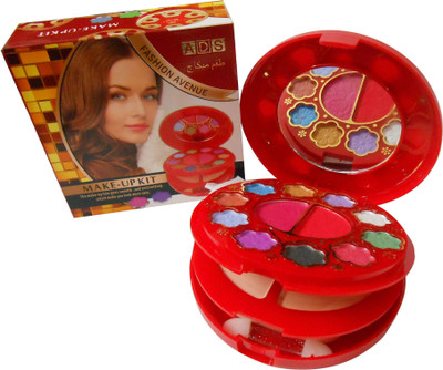 

ADS ADS Fashion Colour Make-up Kit With Free Mars Eye/Lipliner & Adbeni Accessories-AOSM(Pack of 3)