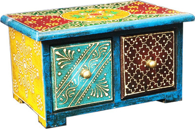 Shreeng Elegant Design Two Multicolor Drawer Vanity Wooden Box