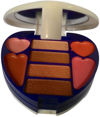 

ADS ADS-4Eyeshadow::1CompactPowder::4LipColor::1Puff::1Mirror::Makeupkit
