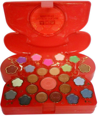 

ADS ADS-24Eyeshadow::2Blusher::2CompactPowder::5LipColor::1Puff::1Mirror::Makeupkit