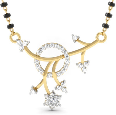 

Vachya JT-4 18kt Diamond Yellow Gold Mangalsutra Tanmaniya(Yellow Gold Plated)