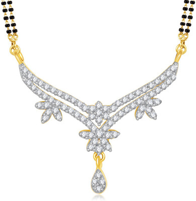 

Meenaz Exclusive Cute Sparkal Tanmaniya Cz Alloy Mangalsutra