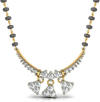

Avsar Raipur 18kt Diamond Yellow Gold Mangalsutra Tanmaniya