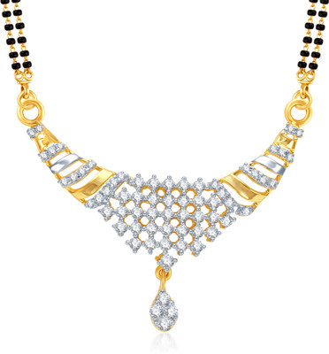 

Meenaz Ritzzy Cz Alloy Mangalsutra