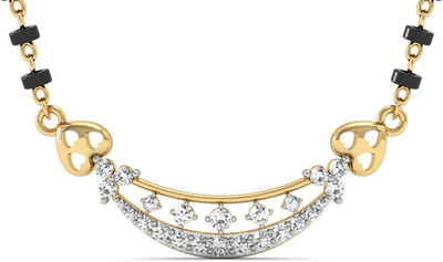 

Vachya Devotion 14kt Diamond Yellow Gold Mangalsutra Tanmaniya(Yellow Gold Plated)
