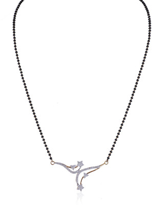 

Jisha The Promise 18kt Diamond Yellow Gold Mangalsutra Tanmaniya