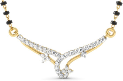 

Vachya JT-1 18kt Diamond Yellow Gold Mangalsutra Tanmaniya(Yellow Gold Plated)