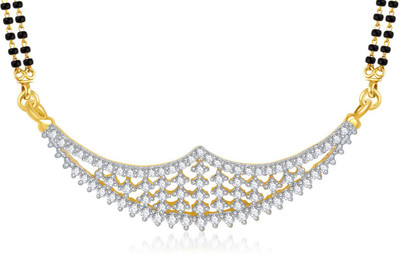 

Meenaz Delicate Studded Tanmaniya Cz Alloy Mangalsutra