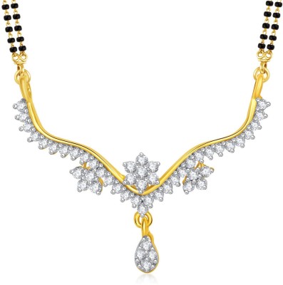 

Meenaz Pretty Ritzzy Tanmaniya Cz Alloy Mangalsutra