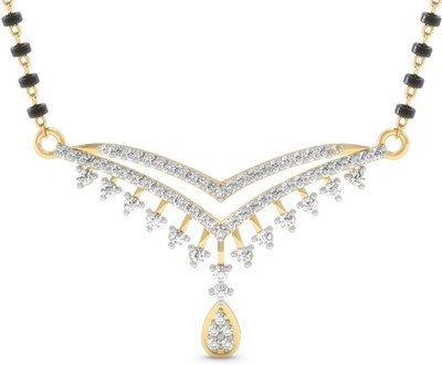 

Vachya JT-6 18kt Diamond Yellow Gold Mangalsutra Tanmaniya(Yellow Gold Plated)