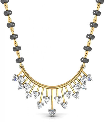 

Avsar Panaji 18kt Diamond Yellow Gold Mangalsutra Tanmaniya