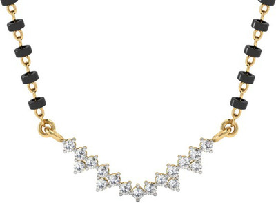 

Vachya Devotion 18kt Diamond Yellow Gold Mangalsutra Tanmaniya(Yellow Gold Plated)