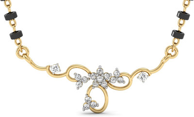 

Vachya Devotion 18kt Diamond Yellow Gold Mangalsutra Tanmaniya(Yellow Gold Plated)